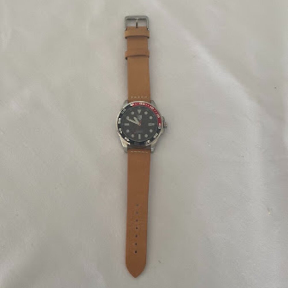 Three Leagues Men's watch,  Green / Brown/ Green